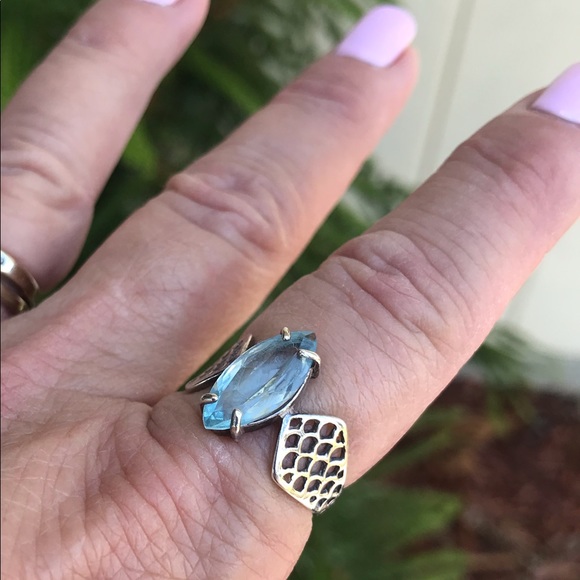 925 Aquamarine Ring - Picture 8 of 8